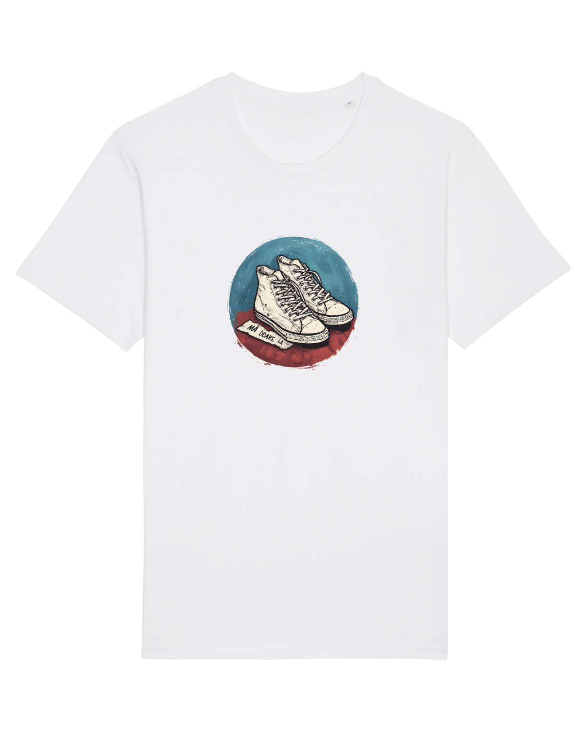 Tricou mânecă scurtă Unisex Rocker White