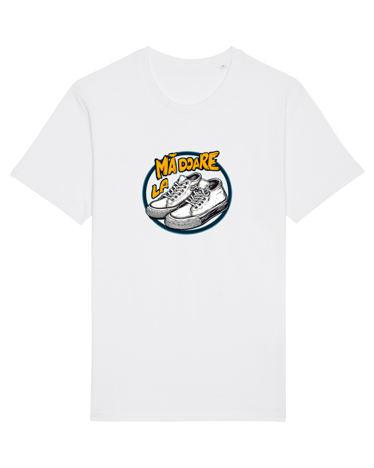 Tricou mânecă scurtă Unisex Rocker White