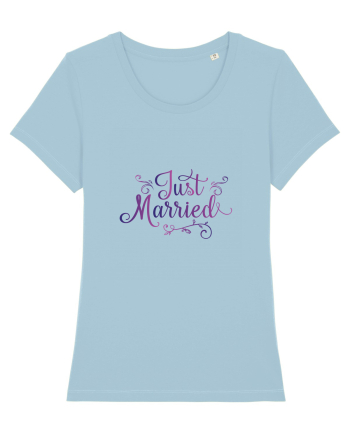 Just Married Sky Blue