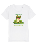 TE UITI CA BROASCA LA INUNDATIE 1 Tricou mânecă scurtă  Copii Mini Creator