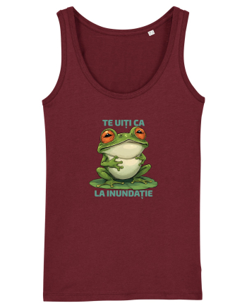 TE UITI CA BROASCA LA INUNDATIE 2 Burgundy