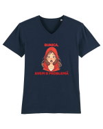 BUNICA, AVEM O PROBLEMA  - SCUFITA ROSIE Tricou mânecă scurtă guler V Bărbat Presenter