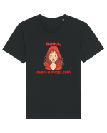 BUNICA, AVEM O PROBLEMA  - SCUFITA ROSIE Tricou mânecă scurtă Unisex Rocker
