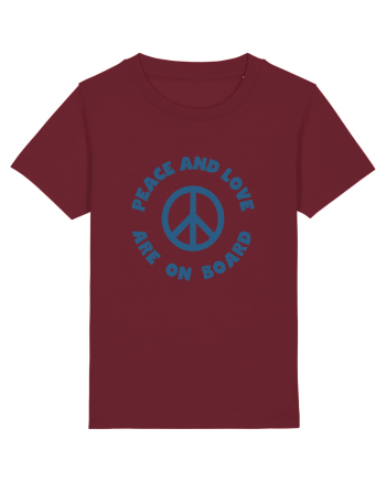 Peace and Love Burgundy