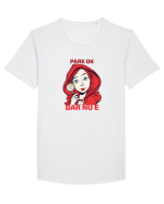 PARE OK, DAR NU E  - SCUFITA ROSIE Tricou mânecă scurtă guler larg Bărbat Skater