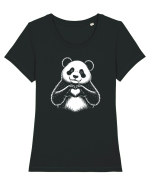 Love Panda – Inimă Mare, Fără Dramă Tricou mânecă scurtă guler larg fitted Damă Expresser