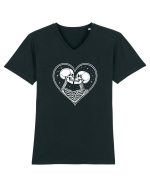 Love Till Death – Împreună Până la Capăt Tricou mânecă scurtă guler V Bărbat Presenter