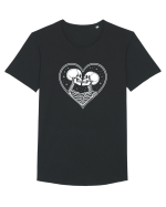 Love Till Death – Împreună Până la Capăt Tricou mânecă scurtă guler larg Bărbat Skater