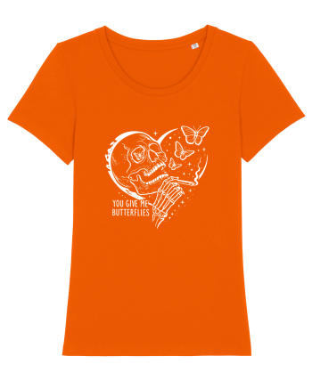 You Give Me Butterflies Bright Orange