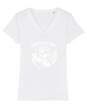 Peace & Love Baby White