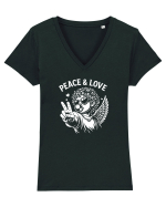 Peace & Love Baby Tricou mânecă scurtă guler V Damă Evoker