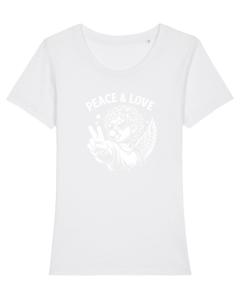 Peace & Love Baby White