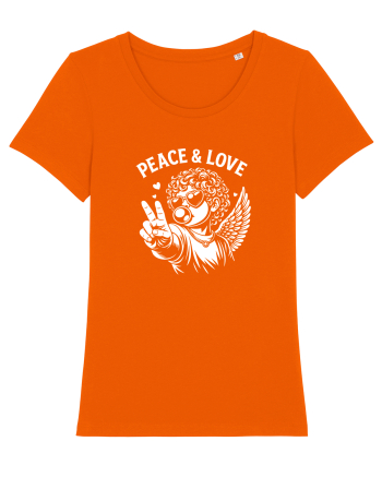 Peace & Love Baby Bright Orange