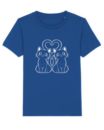Two Cats, One Heart Majorelle Blue