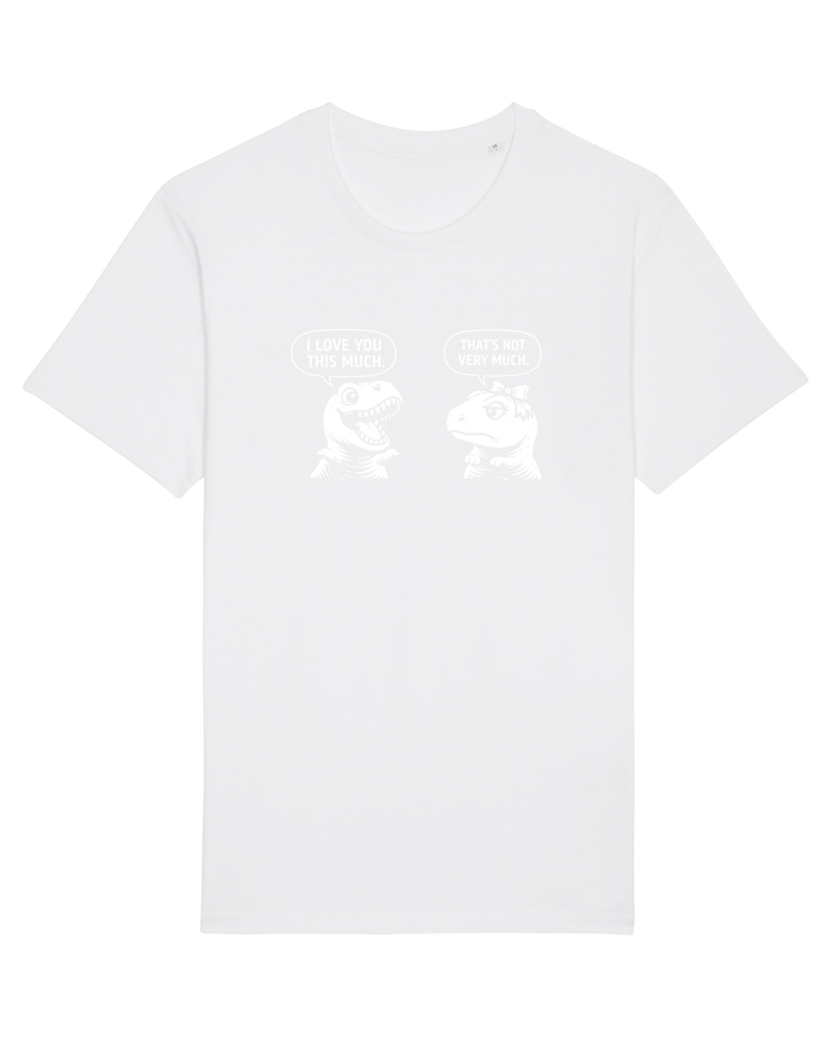 Tricou mânecă scurtă Unisex Rocker White