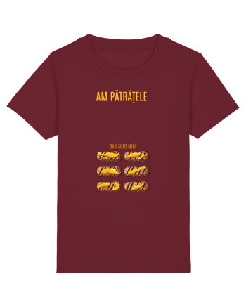 AM PATRATELE... DAR SUNT MICI (cu mustar) Burgundy