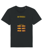 AM PATRATELE... DAR SUNT MICI (cu mustar) Tricou mânecă scurtă Unisex Rocker