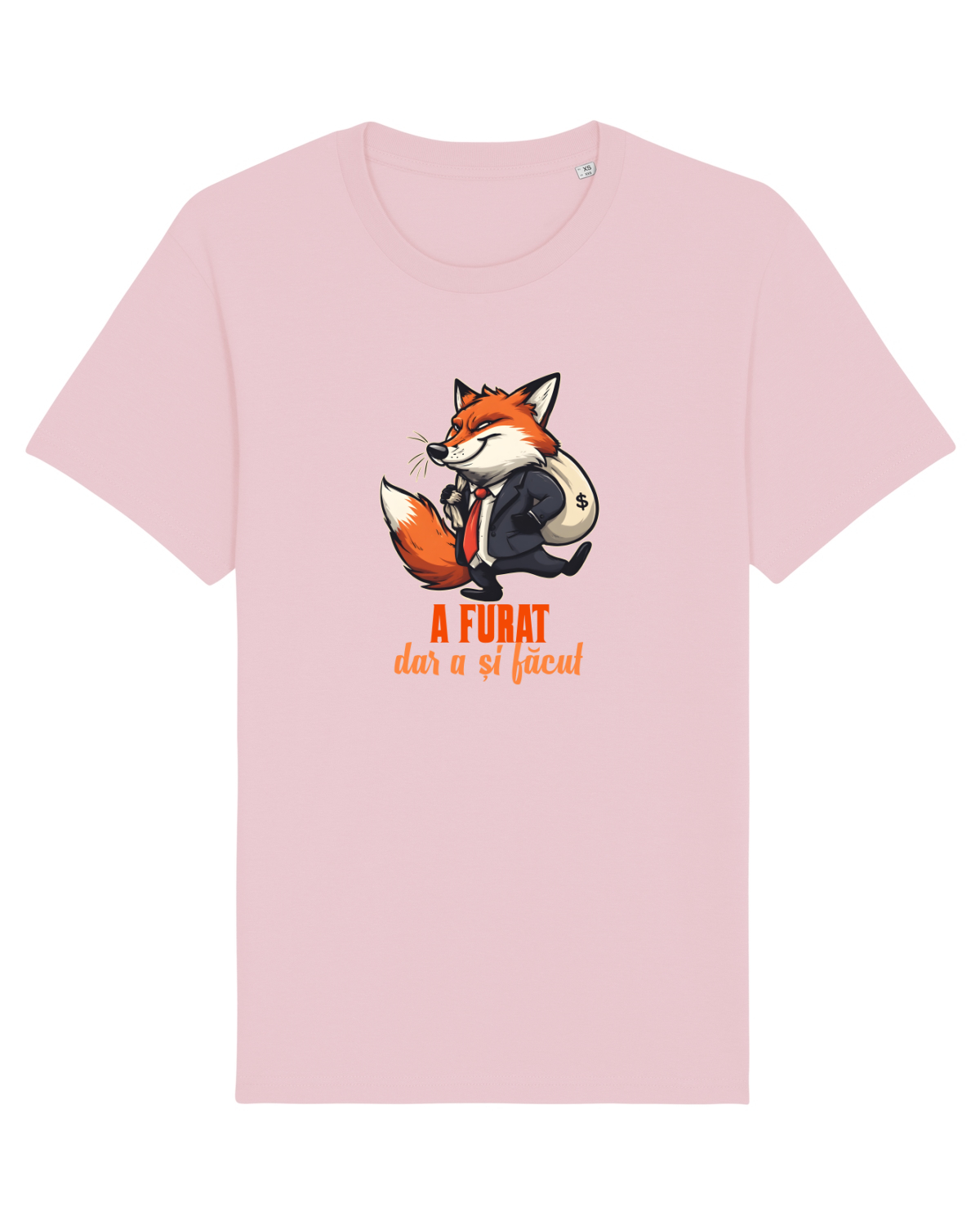 Tricou mânecă scurtă Unisex Rocker Cotton Pink