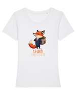 A FURAT, DAR A SI FACUT - sac cu bani - Mentalitate romaneasca. Romani 2 Tricou mânecă scurtă guler larg fitted Damă Expresser