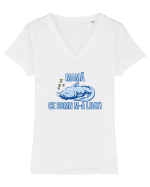 MAMA, CE SOMN M-A LUAT! 2 Tricou mânecă scurtă guler V Damă Evoker