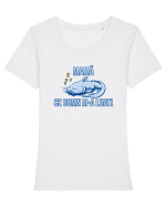 MAMA, CE SOMN M-A LUAT! 2 Tricou mânecă scurtă guler larg fitted Damă Expresser