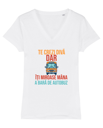 TE CREZI DIVA, DAR ITI MIROASE MANA A BARA DE AUTOBUZ 2 White