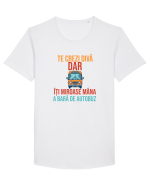 TE CREZI DIVA, DAR ITI MIROASE MANA A BARA DE AUTOBUZ 2 Tricou mânecă scurtă guler larg Bărbat Skater