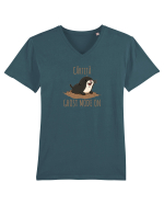 CARTITA -  GHOST MODE ON Tricou mânecă scurtă guler V Bărbat Presenter