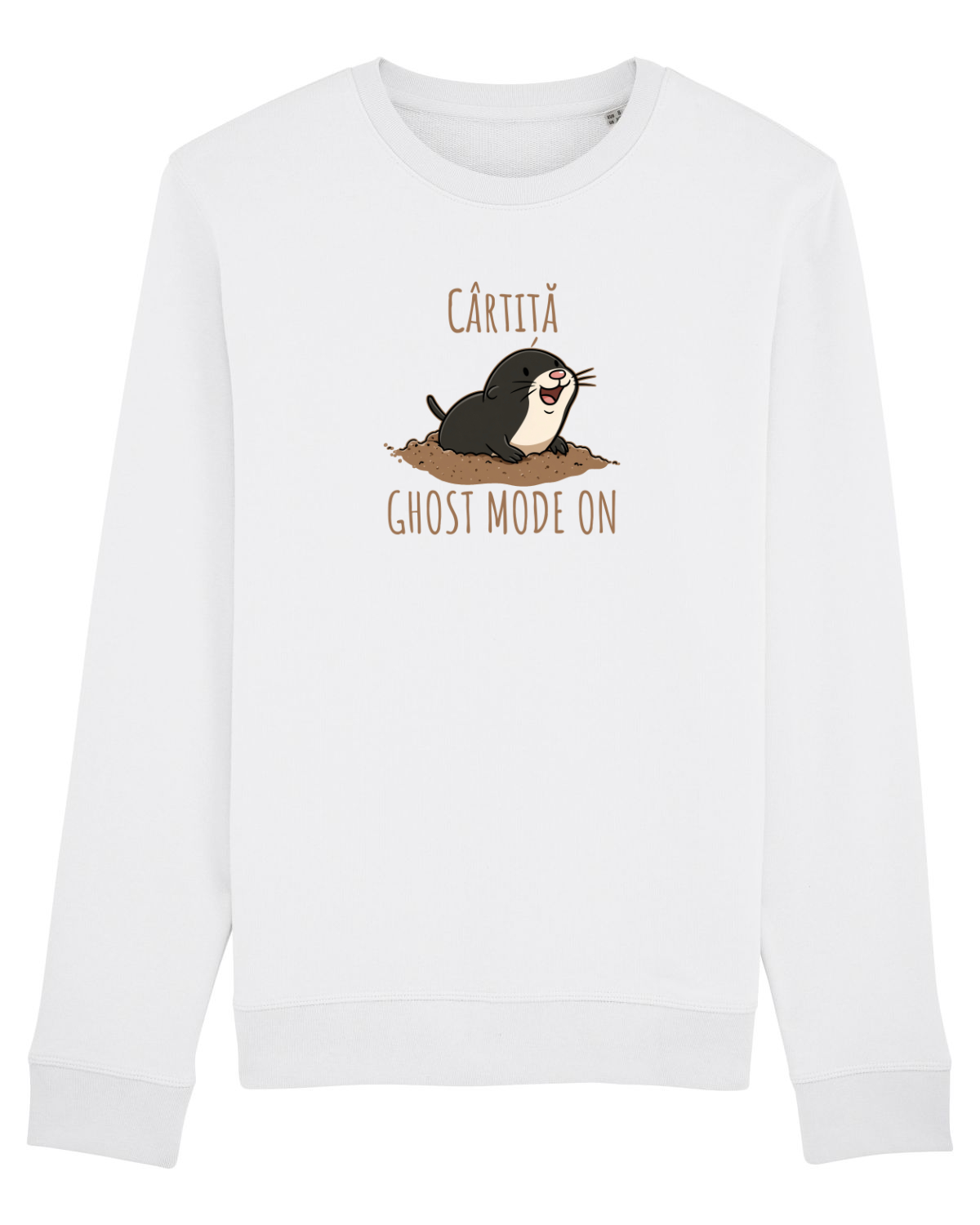 Bluză mânecă lungă Unisex Rise White