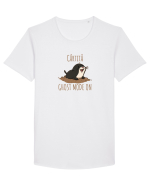 CARTITA -  GHOST MODE ON Tricou mânecă scurtă guler larg Bărbat Skater