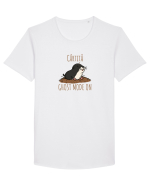 CARTITA -  GHOST MODE ON 2 Tricou mânecă scurtă guler larg Bărbat Skater