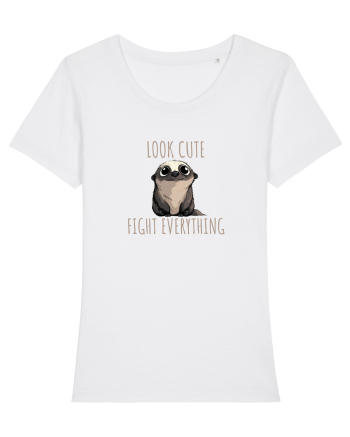 BABY BURSUC  -  LOOK CUTE - FIGHT EVERYTHING White
