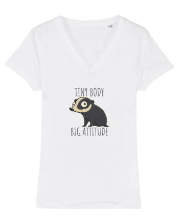 TINY BODY - BIG ATTITUDE - CORP MIC - ATITUDINE DEBORDANTA White