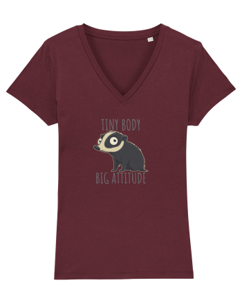 TINY BODY - BIG ATTITUDE - CORP MIC - ATITUDINE DEBORDANTA Burgundy