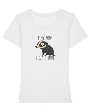 TINY BODY - BIG ATTITUDE - CORP MIC - ATITUDINE DEBORDANTA White