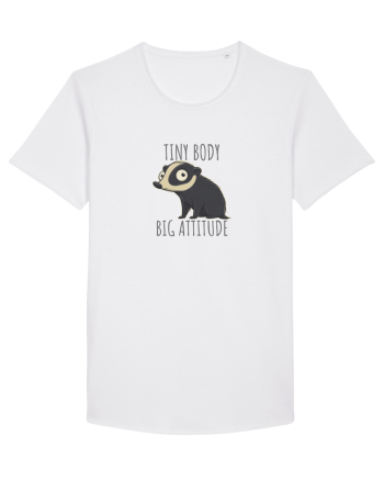 TINY BODY - BIG ATTITUDE - CORP MIC - ATITUDINE DEBORDANTA White