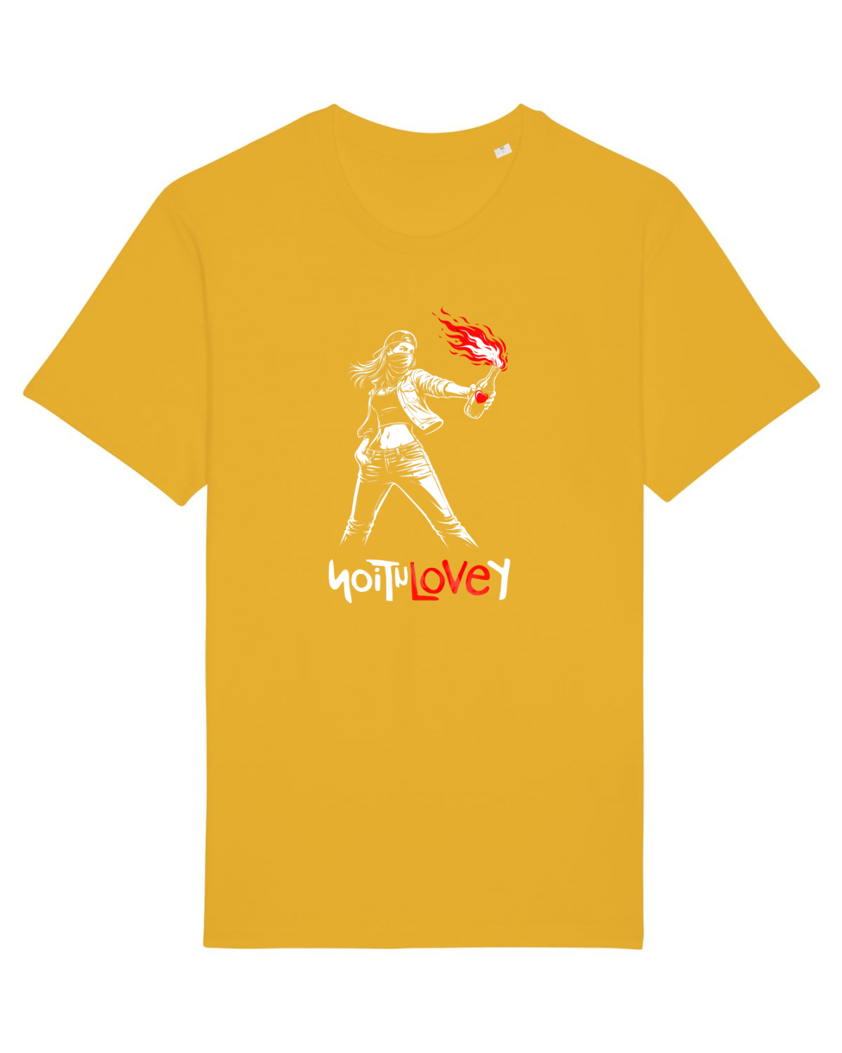 Tricou mânecă scurtă Unisex Rocker Spectra Yellow
