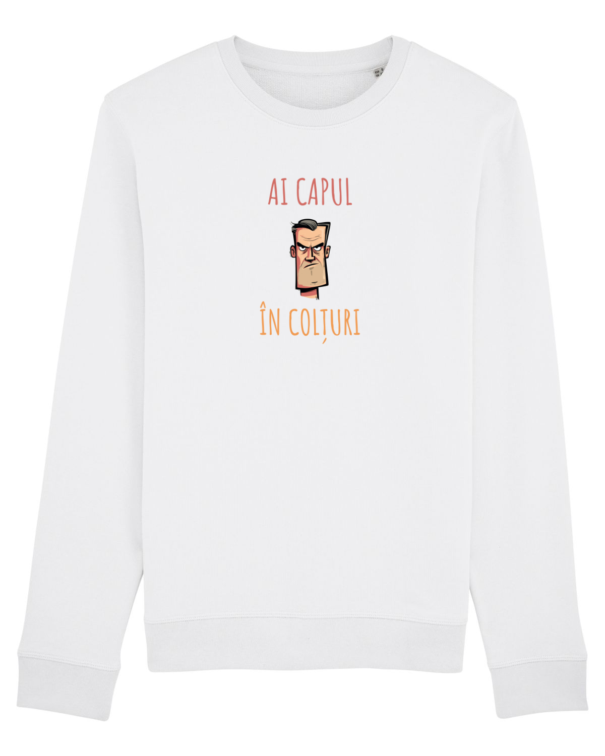 Bluză mânecă lungă Unisex Rise White
