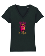 AI CAPUL IN COLTURI 3 Tricou mânecă scurtă guler V Damă Evoker