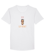 ESTI CAP PATRAT? 2 Tricou mânecă scurtă guler larg Bărbat Skater