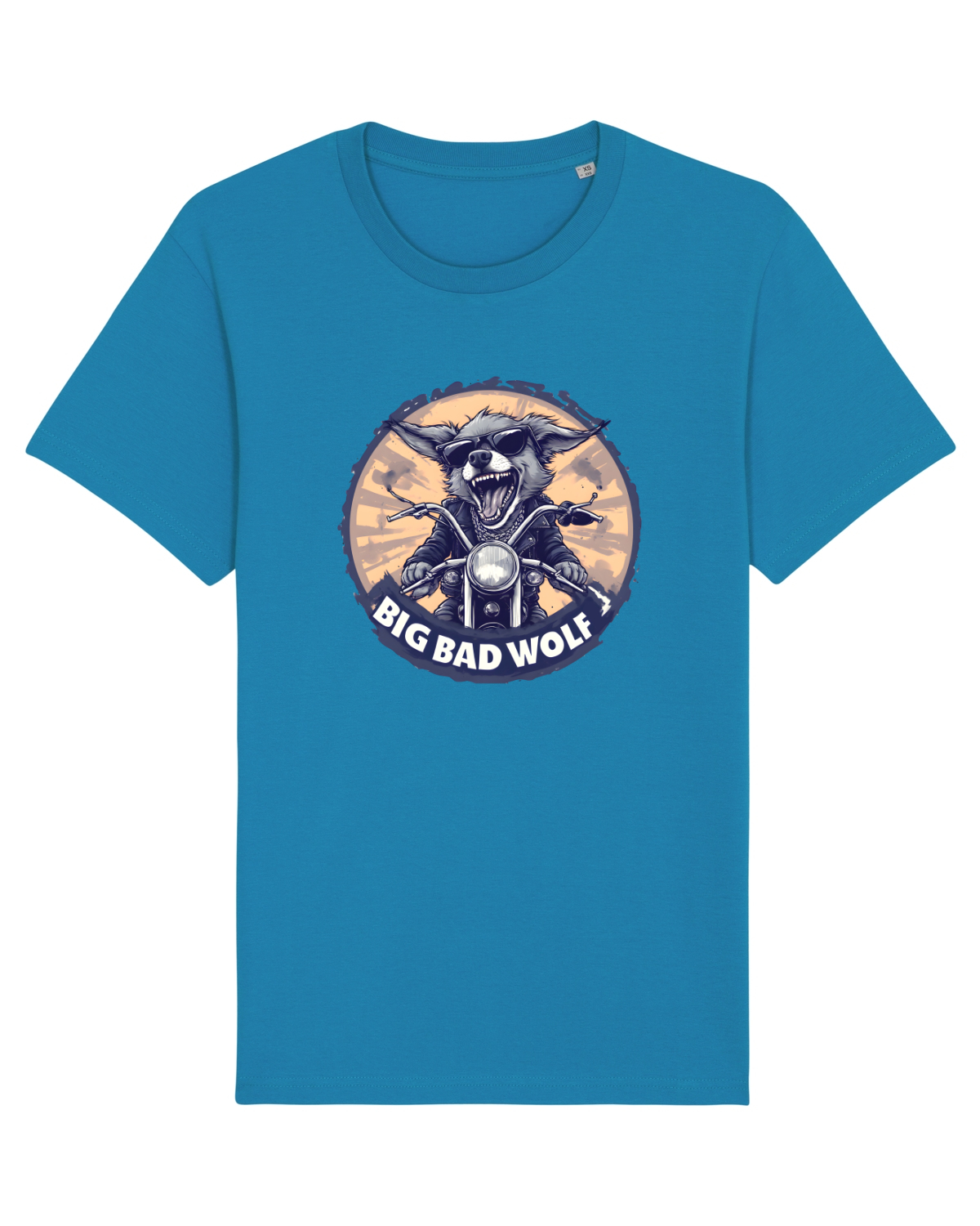 Tricou mânecă scurtă Unisex Rocker Azur