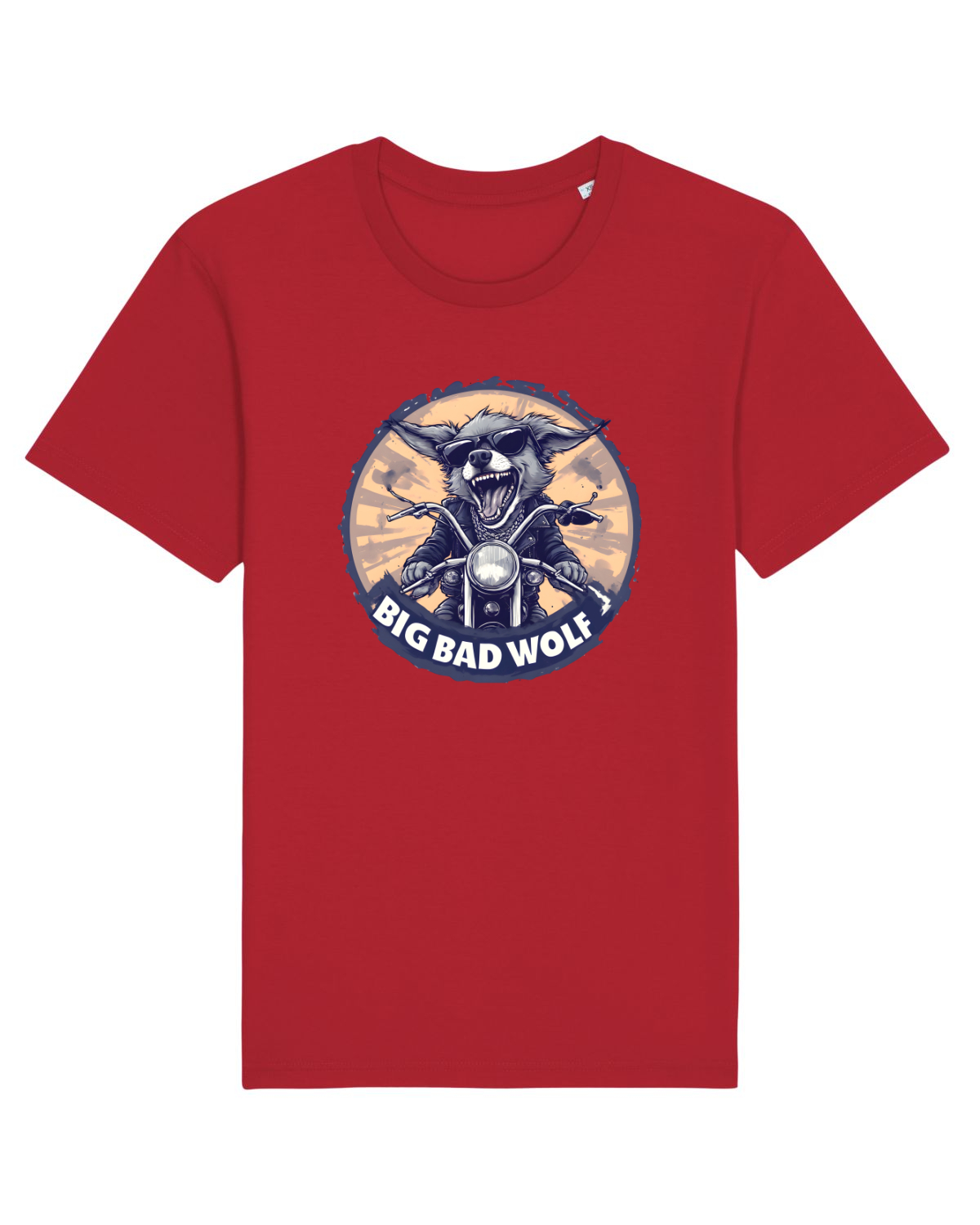 Tricou mânecă scurtă Unisex Rocker Red