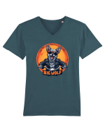 BIG WOLF - CHIHUAHUA CARE SE CREDE LUP Tricou mânecă scurtă guler V Bărbat Presenter