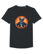 BIG WOLF - CHIHUAHUA CARE SE CREDE LUP Tricou mânecă scurtă guler larg Bărbat Skater