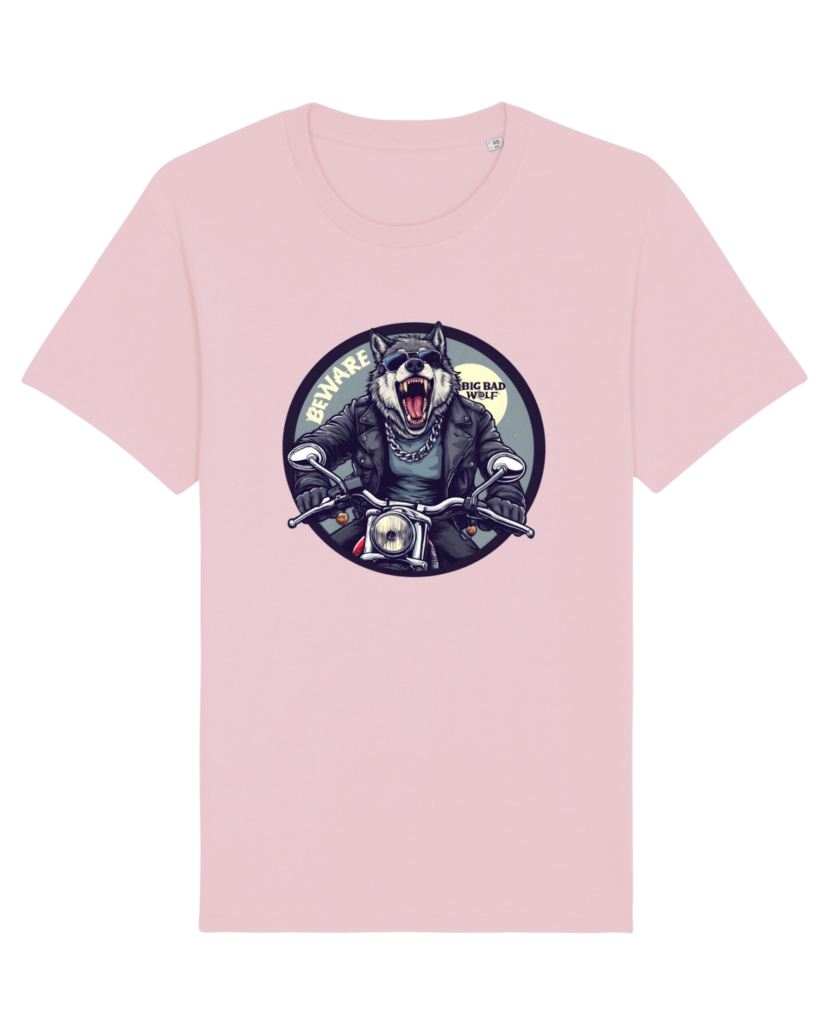 Tricou mânecă scurtă Unisex Rocker Cotton Pink