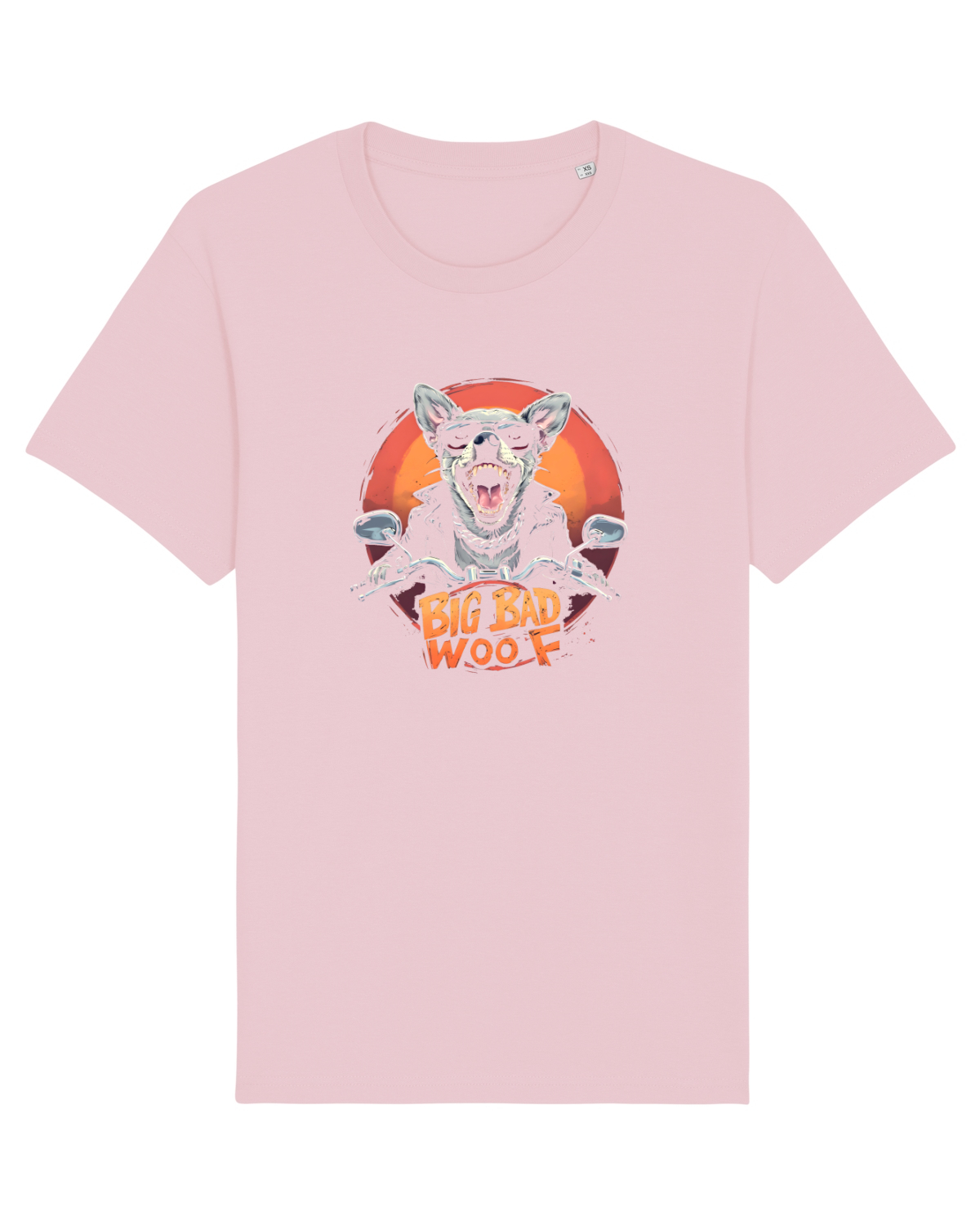 Tricou mânecă scurtă Unisex Rocker Cotton Pink