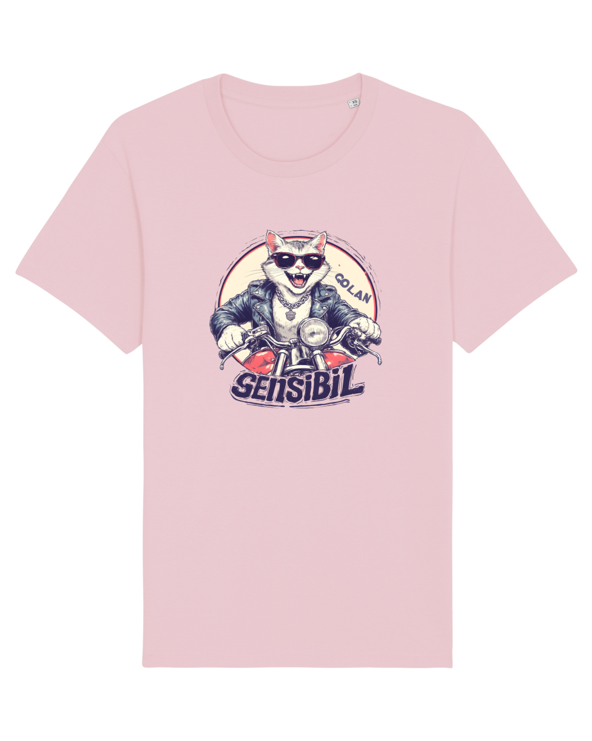 Tricou mânecă scurtă Unisex Rocker Cotton Pink