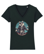 MOTAN - GOLAN SENSIBIL -  MOTOCICLIST 2 Tricou mânecă scurtă guler V Damă Evoker