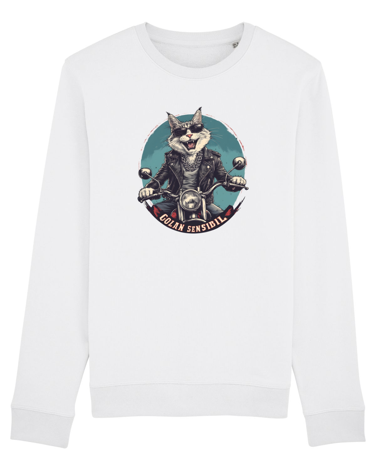 Bluză mânecă lungă Unisex Rise White