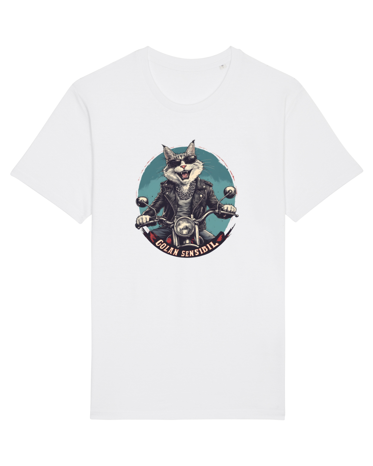 Tricou mânecă scurtă Unisex Rocker White